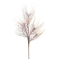 27IN Glitter Iced Pine Spray x5, Brown Cream
