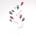 29" PINK/GREEN/WHITE CHRISTMAS LIGHT SPRAY