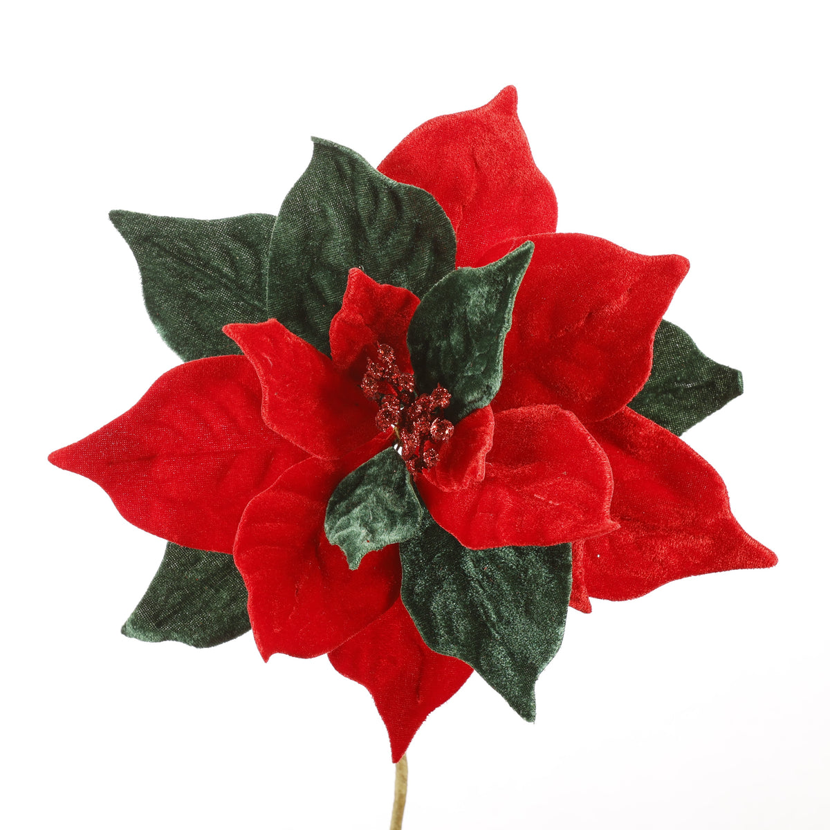 10.5" RED/GREEN POINSETTIA