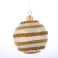 5"D GLASS BALL ORN-GOLD STYLE B