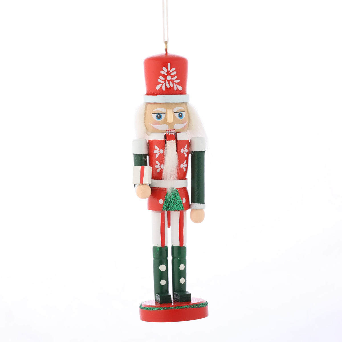 6" WOOD NUTCRACKER ORNAMENT STYLE B
