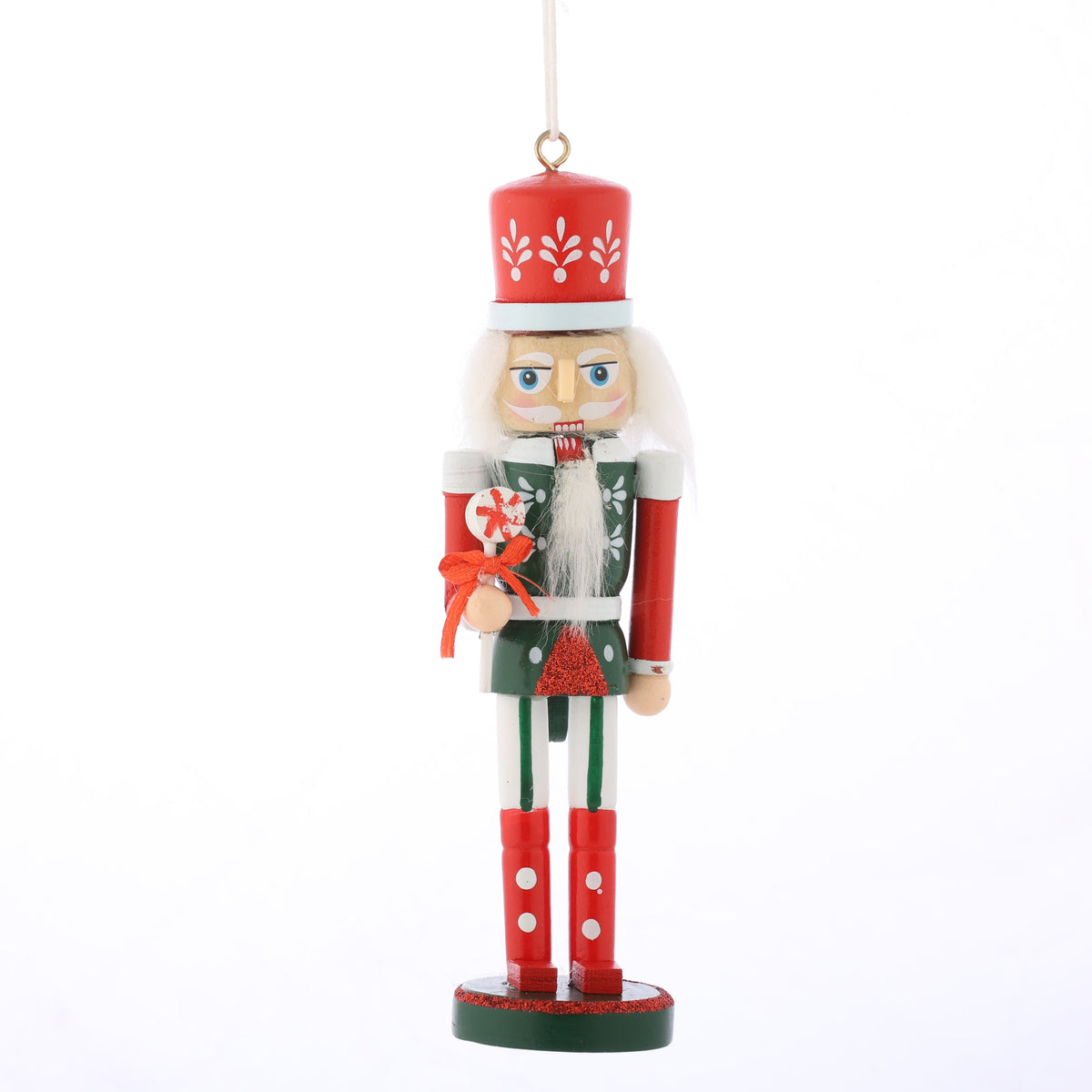 6" WOOD NUTCRACKER ORNAMENT STYLE C