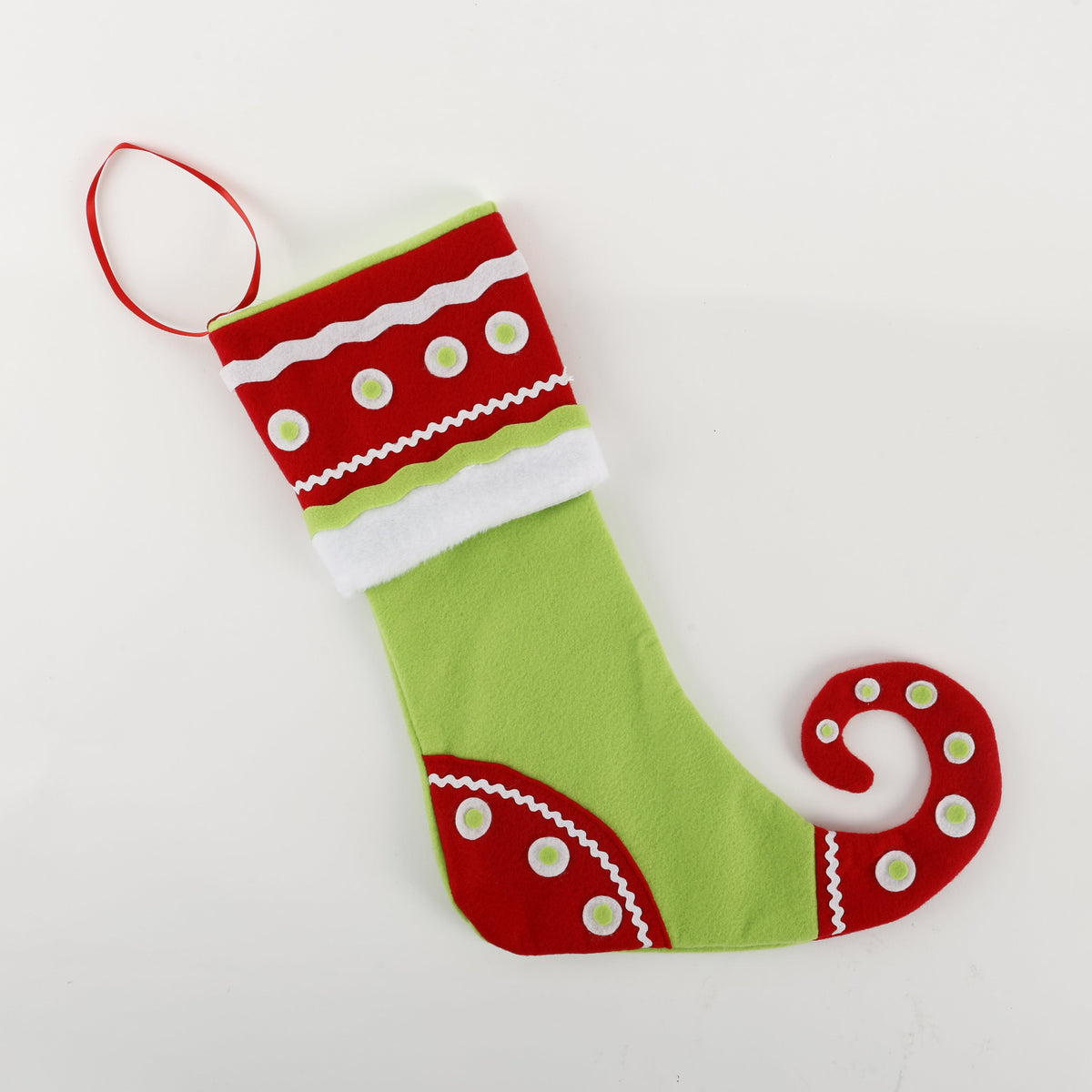 17" ELF STOCKING-RED WHT GRN