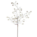 38IN Gilded Frosted Crabapple Spray, Pewter