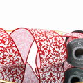 4" RED & WHTE DESIGN 5YD