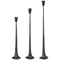 19" Black Metal Candle Stick (LARGE