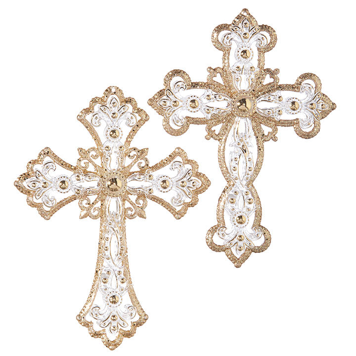 5" Jeweled Cross Ornament (RIGHT ONLY)