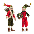 16" Posable Woodland Elf (RED OVERALLS)