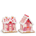 5.5" Lighted Pink Gingerbread House Ornament (RIGHT ONLY)