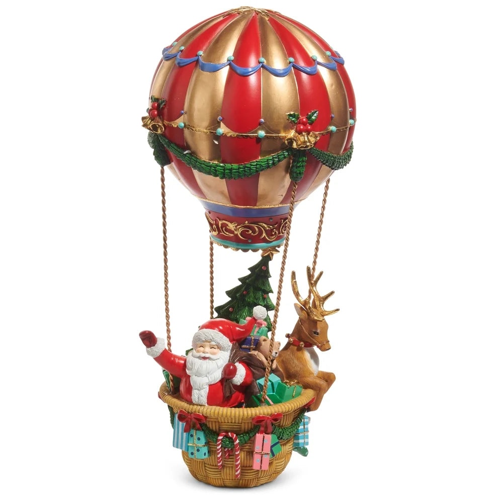 17" Santa in Hot Air Balloon