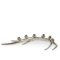 23" Pewter Finish Antler Candelabra