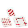 10"X10" Red Plaid Plates (MEDIUM ONLY)