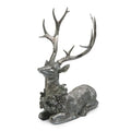 18" Sitting Deer with Wreath