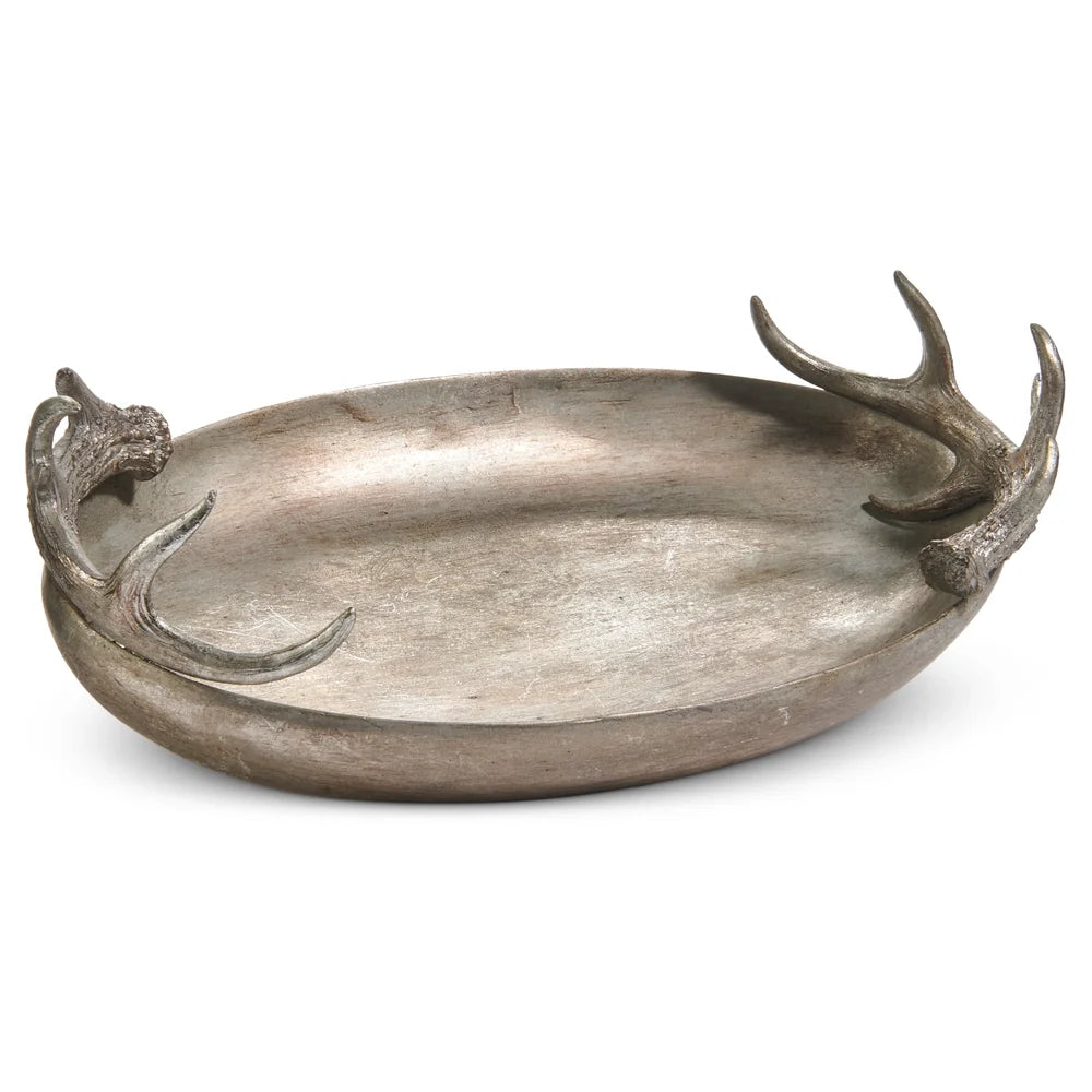 14.5" Bowl with Antler Handles