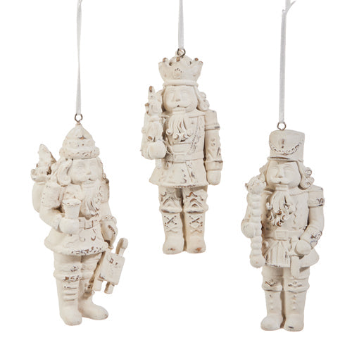 5.5" Whitewash Nutcracker Ornament (CENTER ONLY)