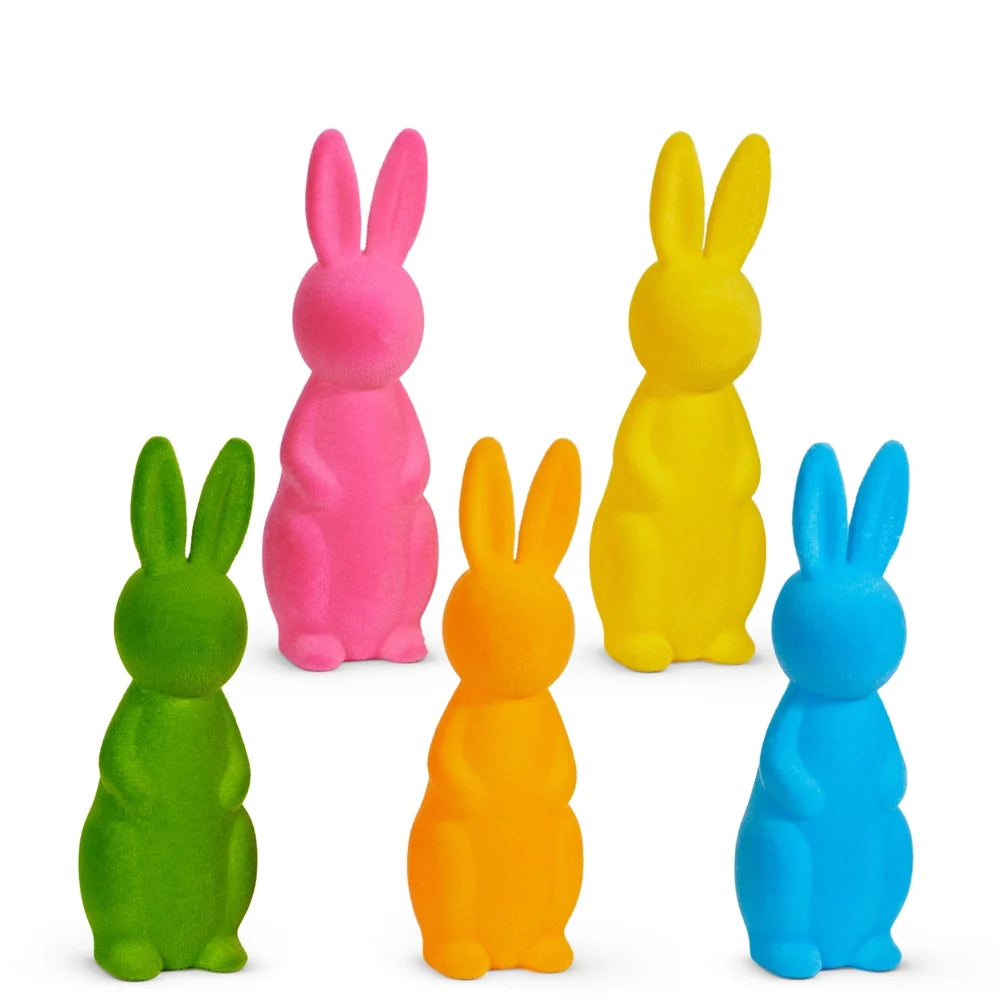 20" Bright Flocked Bunny (BLUE ONLY)