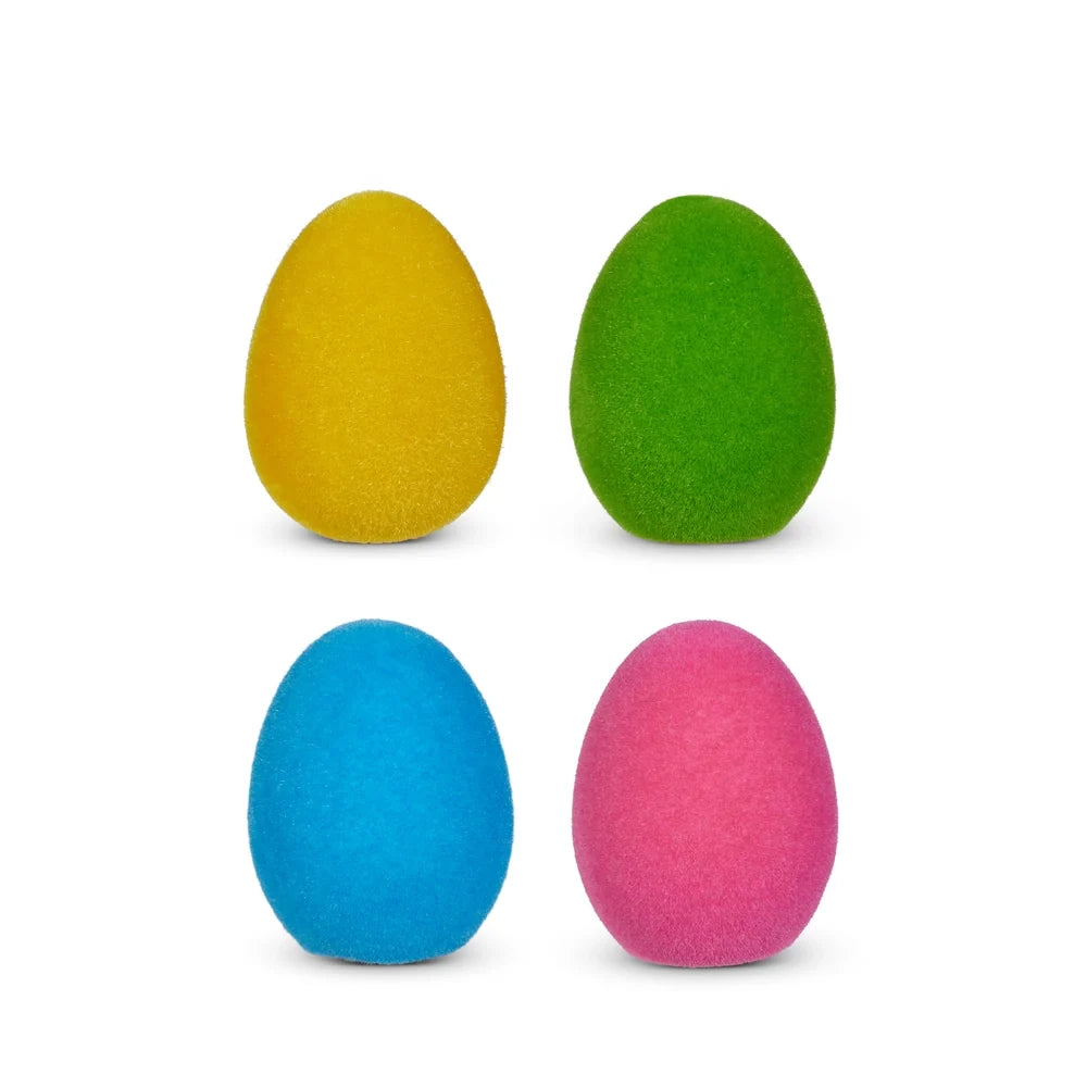 5.5" Bright Flocked Egg (PINK ONLY)