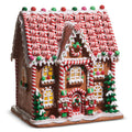 14" Lighted Multicolor Gingerbread House