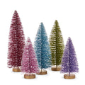 7" Multicolor Glittered Trees (PINK SMALL)