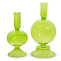 7.25" GREEN CANDLE STICKS (LARGE ONLY)