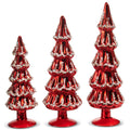 13.5" Red Beaded Trees (LARGE)
