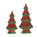 6.5" Plaid Tabletop Trees (SMALL ONLY)
