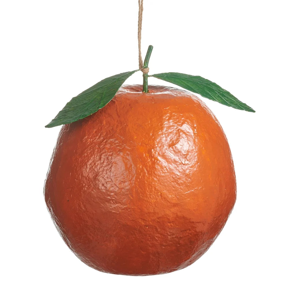 12" Paper Mache Orange