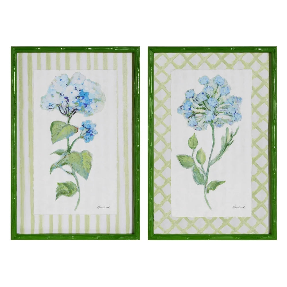 23.5" Azure Bloom Framed Print (RIGHT ONLY)