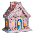 8.5" Lighted Flutter and Petal Gingerbread Cottage