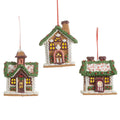 3.5" Chocolate Lighted Gingerbread House Ornament (RIGHT ONLY)