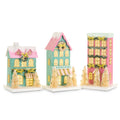 10" Lighted Multicolor Paper House (CENTER ONLY)