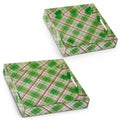 14" Sage Plaid Trays (LARGE ONLY)