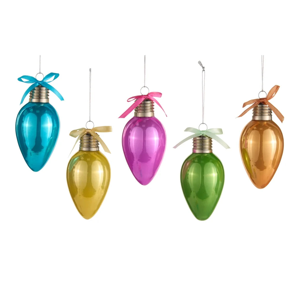 4.5" Neon Light Bulb Ornament (YELLOW ONLY)