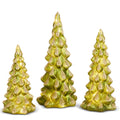 12" Lighted Green Snowy Trees (LARGE ONLY)