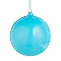 5" Shiny Turquoise Ball Ornament