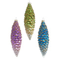 7.25" Ombre Pinecone Ornament (GREEN ONLY)