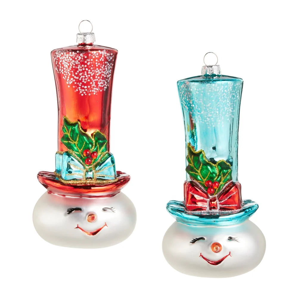 6.75" Snowman Head Ornament (LEFT ONLY)