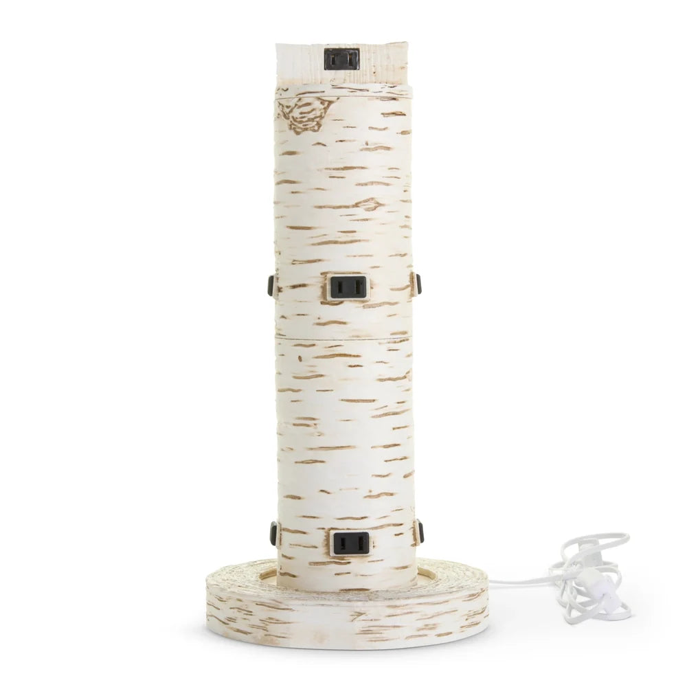 17" White Night Light Post