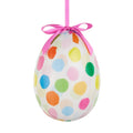 6" Polka Dot Confetti Egg Ornament