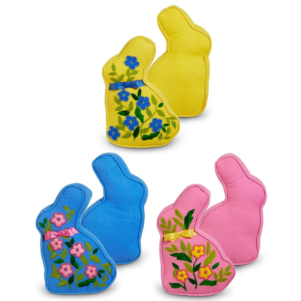 12" Bunny Bloomtail Shaped Pillow (BLUE ONLY)