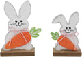 Wood Bunny w/ Carrot (LARGE ONLY)