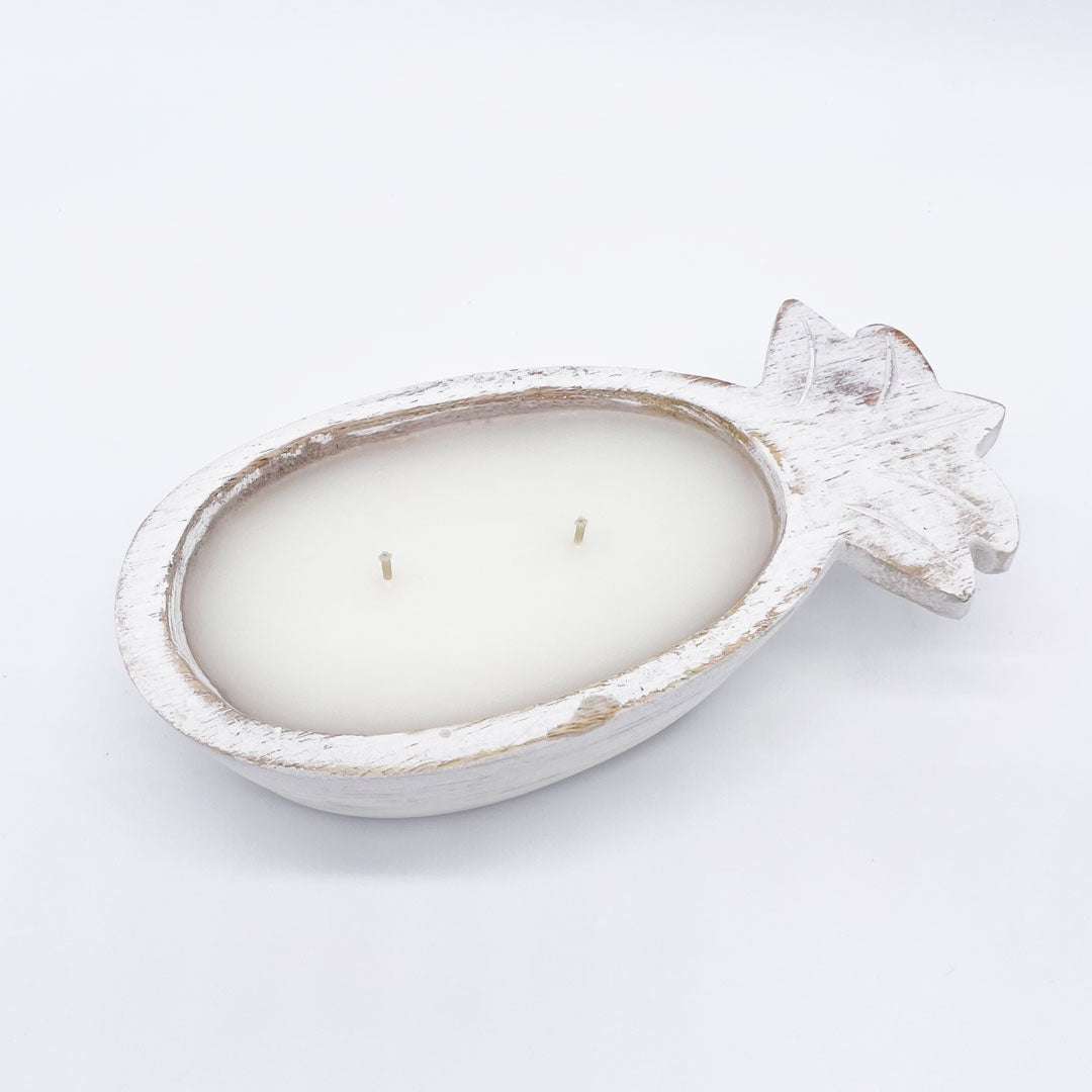 Grapefruit - Pineapple Wooden Bowl Candle