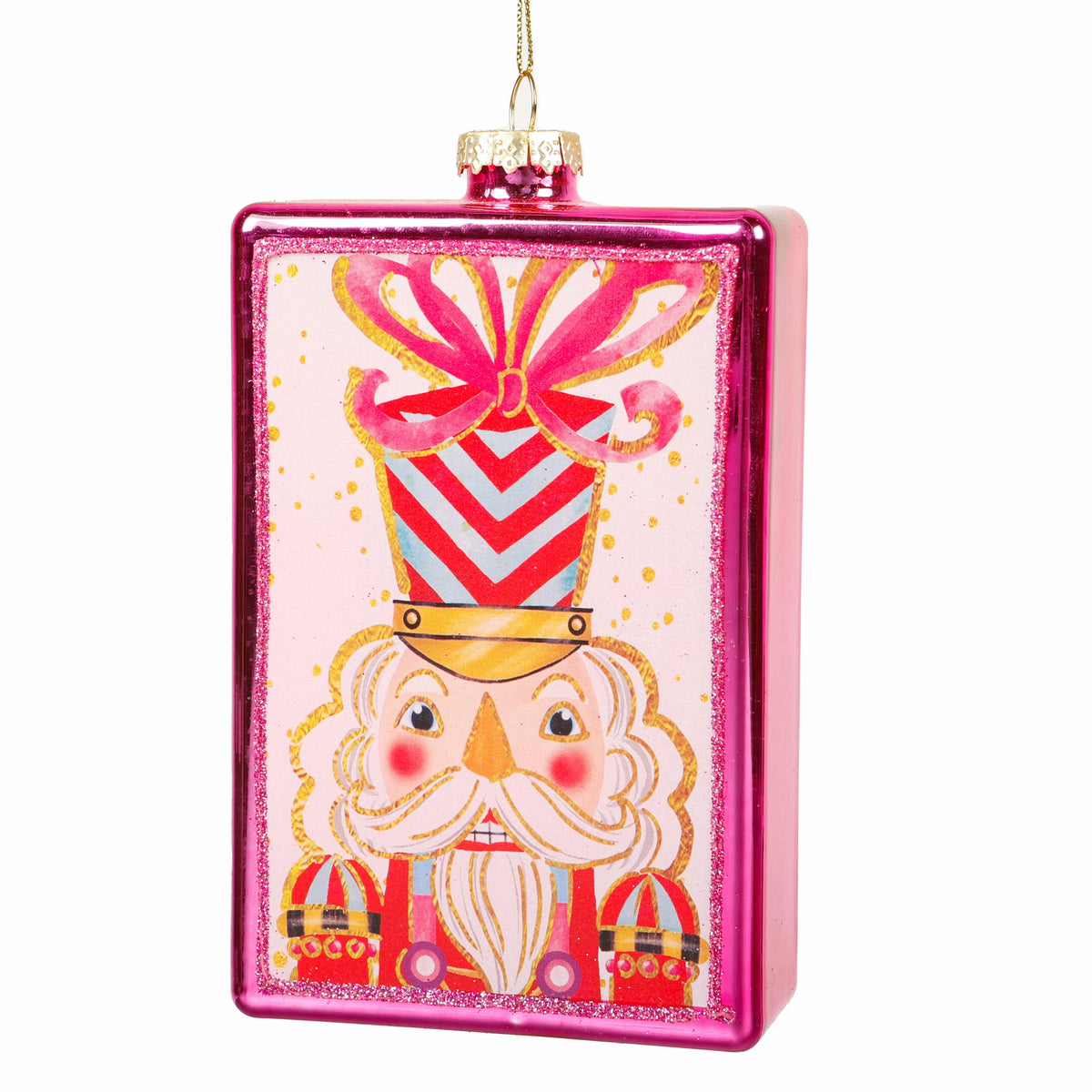 Glass Ornament W/Decal Style B