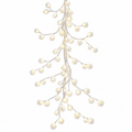 6FT Snow Ball Garland LED, White