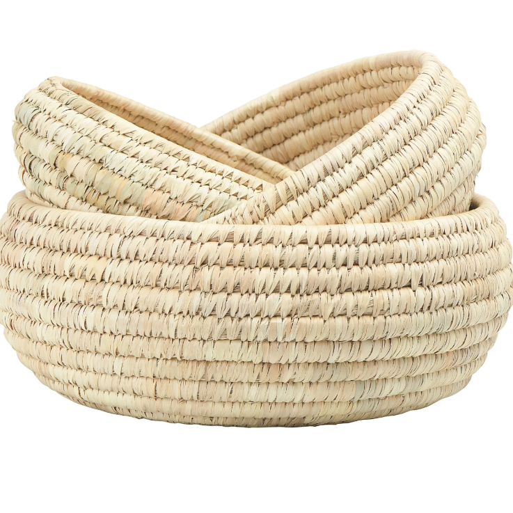 Grass and Date Leaf Baskets, LARGE ONLY