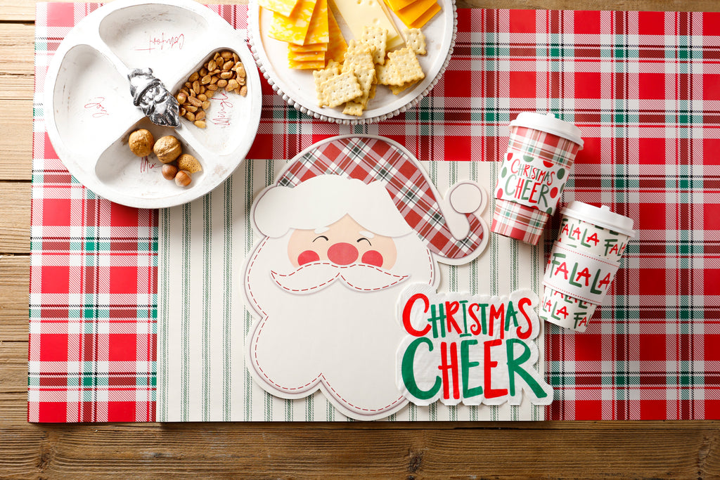 Plaid Hat Santa Placemat