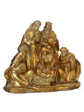 8.5"RESIN GOLDEN NATIVITY SCENE