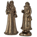 10" RESIN HIGHLANDS SANTA W/TREE-ANT BRONZE (RIGHT ONLY)