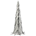 26" SILVER MIRROR METALLIC CONE TREE