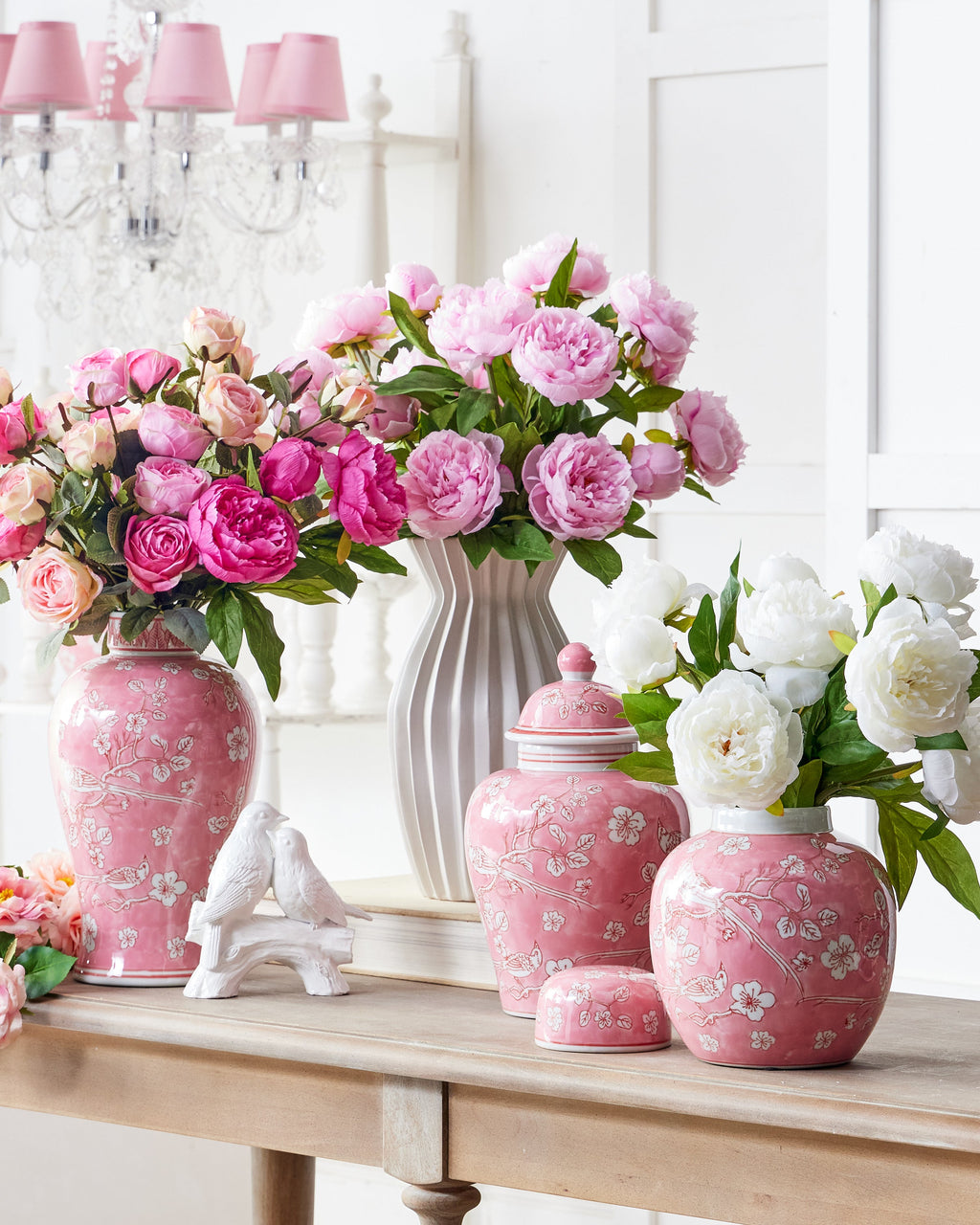 9" PINK ROUND JAR